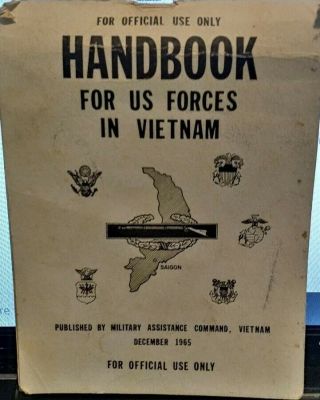 Vintage Handbook For Us Forces In Vietnam December 1965