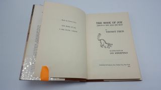 Vincent Price / The Book Of Joe First Edition 1961 2