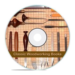 Vintage Wood & Woodworking Books,  Carpentry,  Wood Finishing,  Carving Dvd,  V10