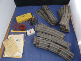 Vintage American Flyer S Scale Rubber Roadbed Curved,  Straight Track 16pc Gy6408