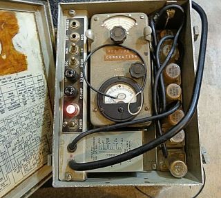 Vintage AN/PRM - 10 Test Oscillator Set Taffet Radio & TV Co.  and 5