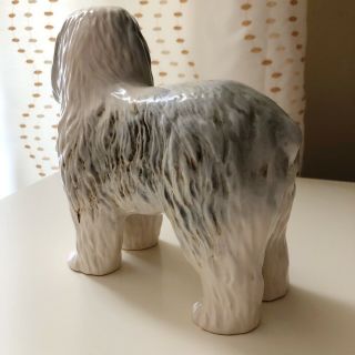 Vintage Old English Sheep Dog Standing Figurine Shaggy Champion Made in England 2