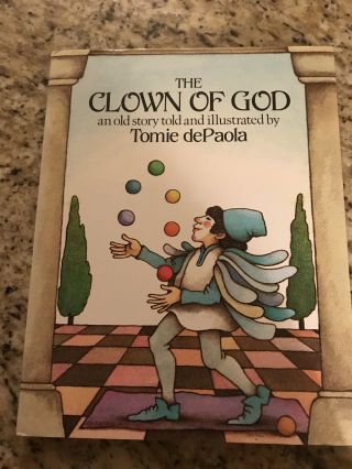 The Clown Of God Tomie Depaola Signed Hardcover Italian Folktale Juggler