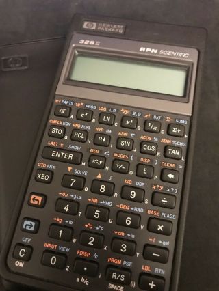 Vintage HP 32 S II Scientific Calculator Hewlett Packard Soft Case Flawless 2