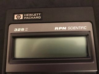 Vintage HP 32 S II Scientific Calculator Hewlett Packard Soft Case Flawless 3