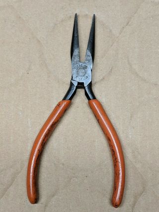 Vintage Snap On Tools Electronic Service Needle Nose Pliers E712 Usa