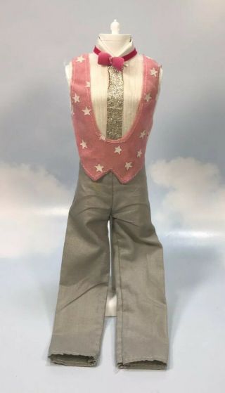 KEN boy Doll Clothing: 1985 DREAM GLOW gray star Suit & Shoes fashion 2450 2