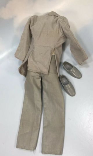 KEN boy Doll Clothing: 1985 DREAM GLOW gray star Suit & Shoes fashion 2450 3