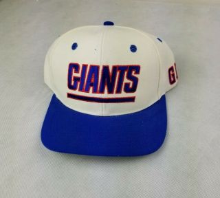 York Giants Reebok Snapback Hat Cap Vintage 90s Nfl Cap Pro Line Authentic