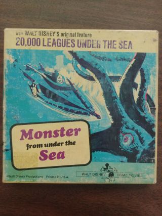 Vintage Old 8mm Movie Reel Monster From Under The Sea Walt Disney