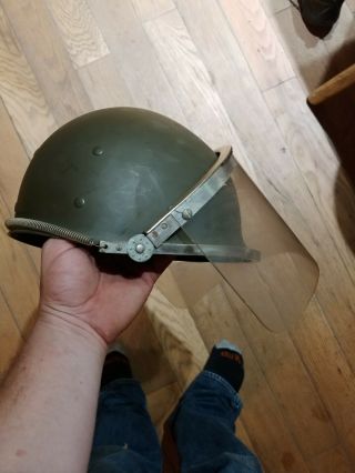 Vintage Army Riot Helmet