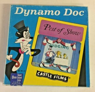 Vintage Dynamo Doc Pest Of Show 8 Mm Film Movie Castle Films No 405 Cartoon Fun