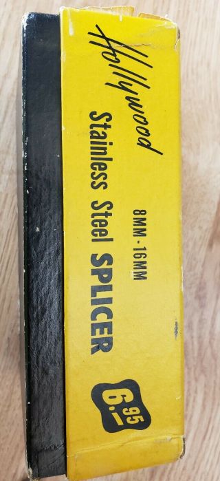 Vintage Hollywood Stainless Steel Movie Film Splicer 8MM 16MM Box 4