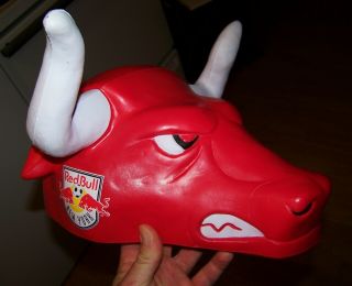 Vintage York Red Bulls Mls Soccer Club Mascot Foam Head Cap Hat Helmet Mask