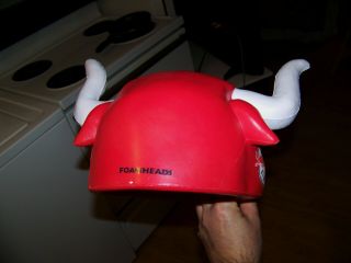 Vintage YORK RED BULLS MLS Soccer Club Mascot Foam Head Cap Hat Helmet Mask 5