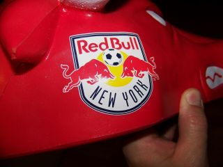 Vintage YORK RED BULLS MLS Soccer Club Mascot Foam Head Cap Hat Helmet Mask 6