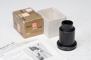 Vintage Nikon Em - 1 Microscope Attachment N1801