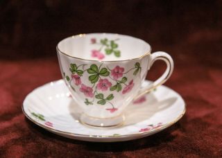 Vintage Royal Tuscan " Wood Sorrel " Cup & Saucer Set - English Fine Bone China