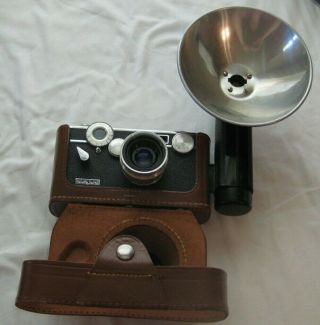 Vintage Argus C3 " Brick " 35mm Camera,  Rangefinder 50mm Cintar F3.  5 Lens.  S