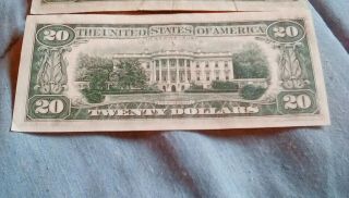 $20 star note 1974 g code vintage currency bill 5