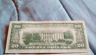 $20 star note 1974 g code vintage currency bill 6