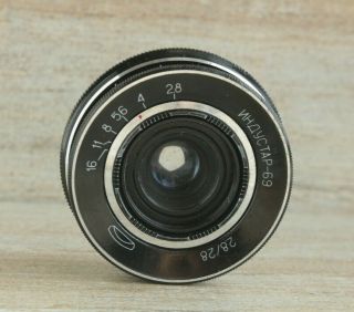 Industar - 69 F2.  8 / 28mm Ussr Lens Soviet Vintage Russian Pancake Sony - Nex Canon