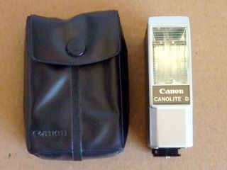 Canon Canolite D Flash Unit & Case For Canonet Ql17 Giii Ql19 & Ql28 Cameras