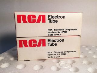 2 NOS NIB RCA 6L6GC Tubes Black Plates Tight GM And Current Draw Matched Pair 6