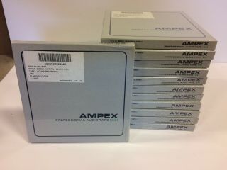 12 Professional Recording Tape Tapes Ampex 631