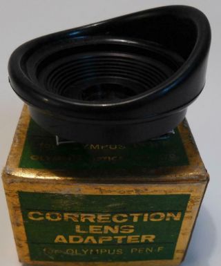 Olympus Pen F Boxed Correction Lens Adapter With Eye Cup -