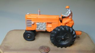 Vintage Auburn Rubber Co Orange And Silver Tractor
