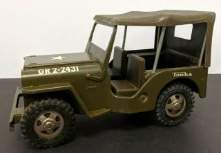 Army Jeep Tonka Gr2 - 2431 Green 1960 
