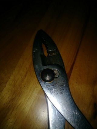 VINTAGE DIAMALLOY HANDYBOY DH - 16 PLIERS / ADJUSTABLE WRENCH FORGED IN U.  S.  A. 2