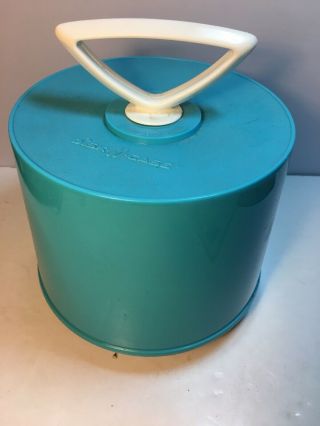 Vintage Disk Go Case Aqua Blue Take Your 7” Singles 45 Rpm To The Record Party