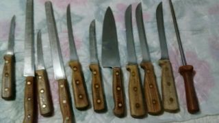 Chicago Cutlery Vintage 10 Piece Knife Set W/case