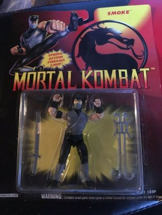 Mortal Kombat Smoke Vintage Gi Joe Action Figure Complete 1994 Moc G.  I.
