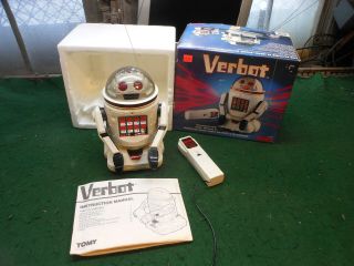 Verbot - Vintage Voice Programmable Robot By Tomy From 1984