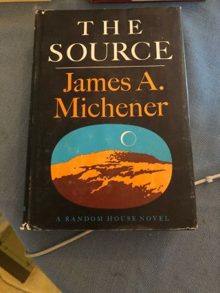 The Source By James A Michener 1965 Hardcover W/ Dust Jacket