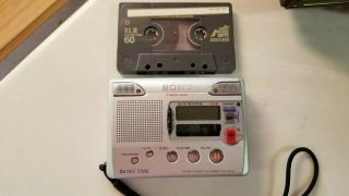 Sony Tcs 100dv Cassette Voice Recorder - Silver - Discontinued/vintage