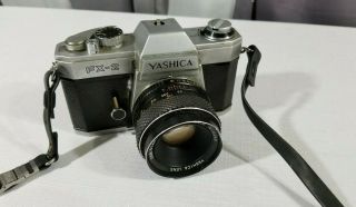 Vintage Yashica Fx - 2 Film Camera With 50mm Lens