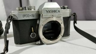 Vintage Yashica FX - 2 Film Camera with 50mm Lens 4
