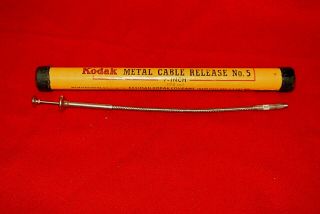 Vintage Kodak Metal Cable Release No.  5 Size 7 Inch (17.  8cm)