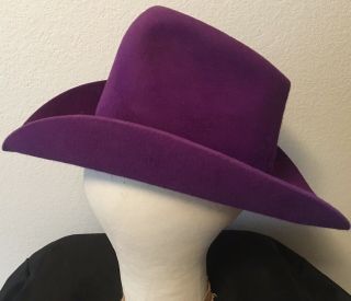 Vintage American Hat Co Purple Cowboy Hat Size 6 7/8