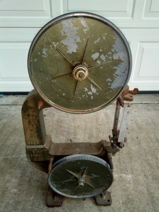 Vintage Delta 785 10 " Band Saw Upper And Lower Wheel Set - Rockwell -