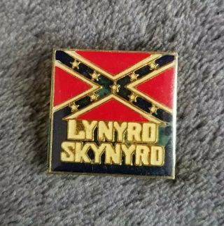 Vintage " Lynyrd Skynyrd " Rock Band Enameled Collectible Vest/lapel/hat Pin
