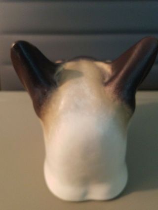 Vintage Royal Copenhagen Siamese Cat Figurine Face Bust 4
