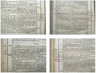 1723 1st Chronological ENGLISH British HISTORY AD 61 to 1722,  Manuscript Notes 6
