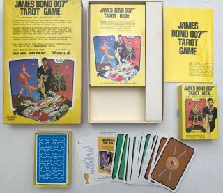 Vintage 1973 James Bond 007 Tarot Card Game Set W/book & Cards Complete