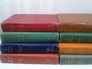 The Junior Classics Vintage 1938 Books Popular Edition Collier Vol 1 - 8