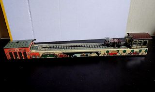 Vintage Tinplate Clockwork Passenger Train Track Toy,  Arnold,  Us - Zone Germany